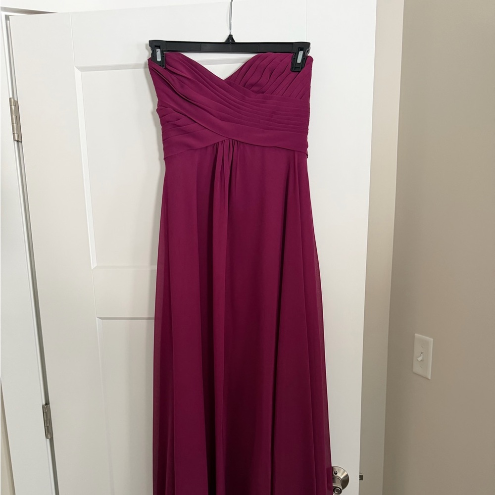 Allure Bridals Strapless Magenta Dress